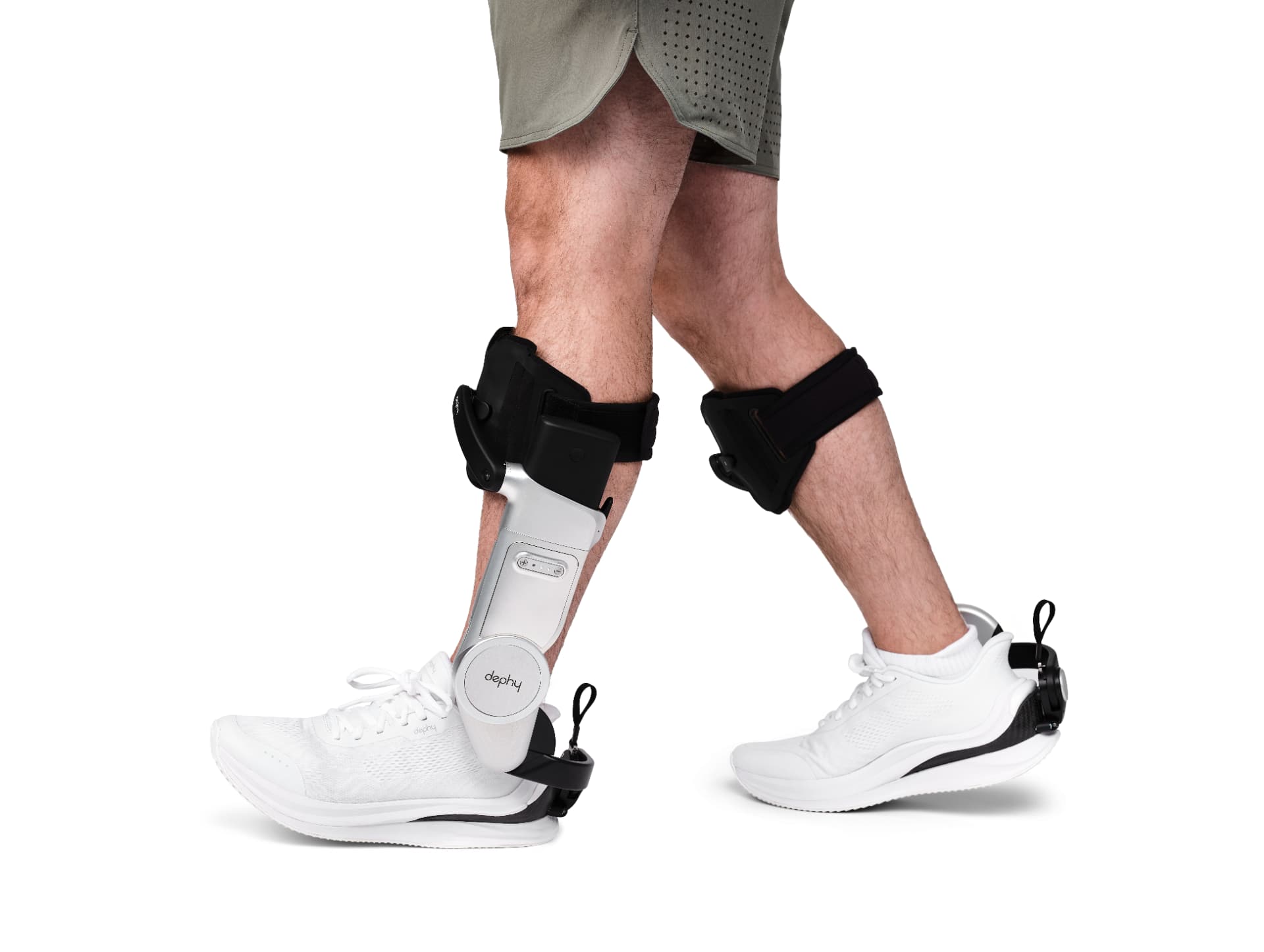 Side profile of the Sidekick mid-stride